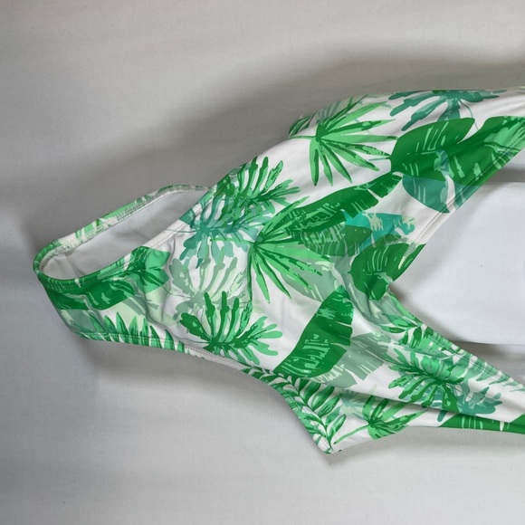 Sugar Coast by Lolli Green Leaf One-Piece Swimsuit - Picture 4 of 12